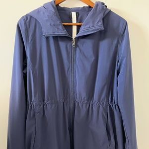 Lululemon Belle Hooded Jacket In Navy Blue Size 8